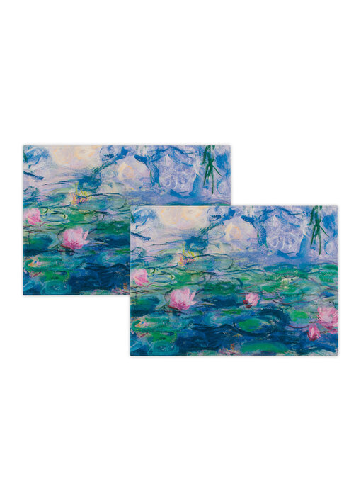 Manteles individuales de algodón - juego de 2 - Monet, Nenúfares
