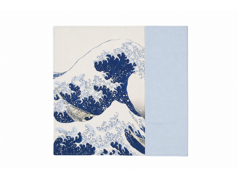 Manteles individuales de algodón - juego de 2 - La Grande Vague, Hokusai