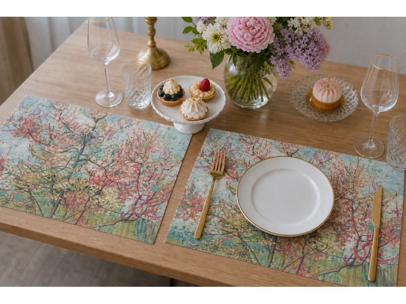 Sets de table en coton (lot de 2) - Souvenir de Mauve-Vincent van Gogh