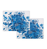 Katoenen placemats - set van 2 - Delfts Blauwe Vogels