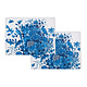Manteles individuales de algodón - juego de 2 - Pájaros de Delft Blue