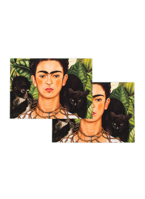 Katoenen placemats - set van 2 -   Frida Kahlo