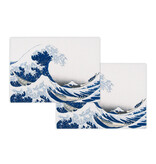 Manteles individuales de algodón - juego de 2 - La Grande Vague, Hokusai