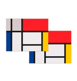 Platzsets aus Baumwolle – 2er-Set – Piet Mondriaan