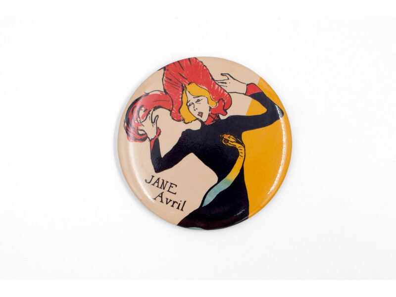 Hand spiegeltje, Ø 80 mm,  Toulouse Lautrec, Jane Avril