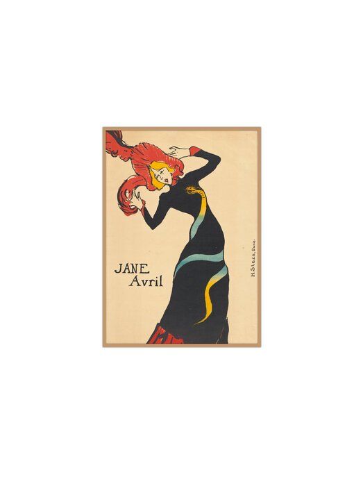Cartel, 50x70  cm,   Toulouse Lautrec, Jane Avril
