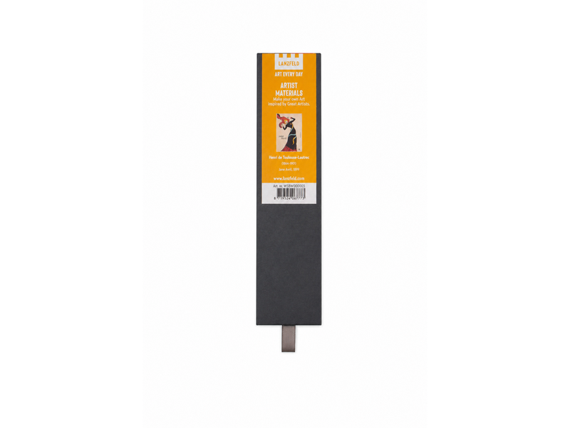 Set o 5 HB pencils in  carton box ,  Toulouse Lautrec, Jane Avril