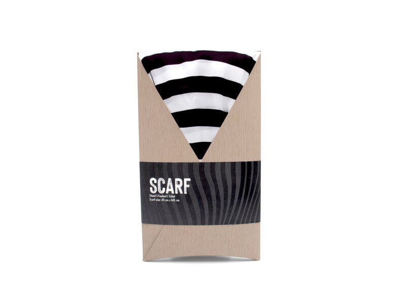 Scarf , Black and White
