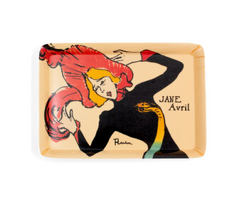 Mini plateau, 21 x 14 cm, Toulouse-Lautrec,  Jane Avril