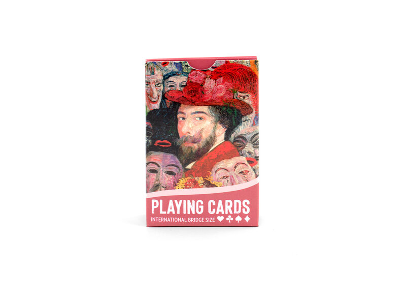Cartes à jouer, Ensor, Portrait avec masques