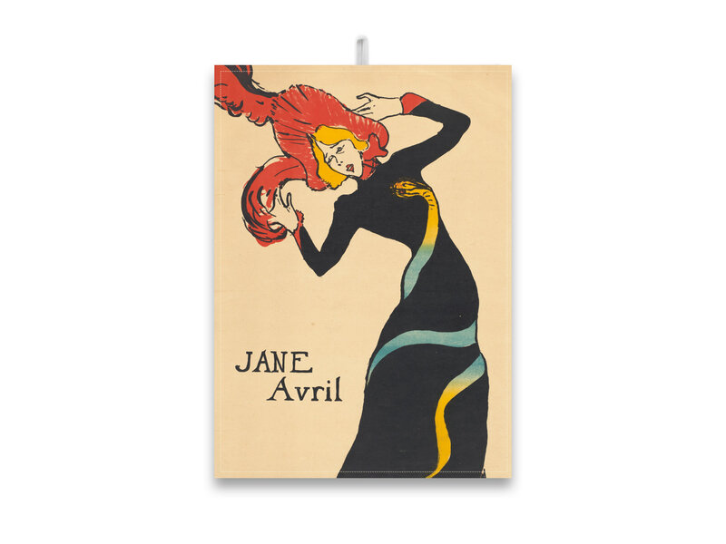 Paño de cocina,  Toulouse Lautrec, Jane Avril