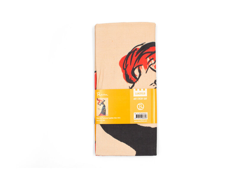 Theedoek,  Toulouse Lautrec, Jane Avril