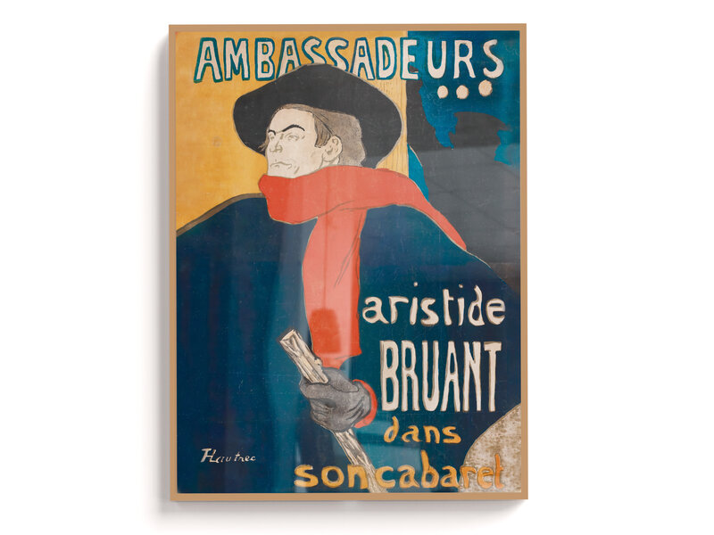 Mini-Poster, A3, Toulouse Lautrec,Aristide Bruant Ambassadeurs