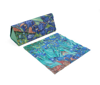 Etui à lunettes pliable + chiffon pour lentilles,  Vincent van Gogh,   Iris