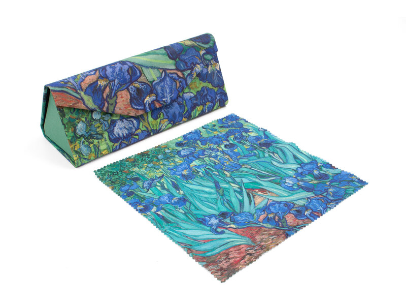 Faltbares Brillenetui+ Brillenputztuch, Vincent van Gogh, Irisse