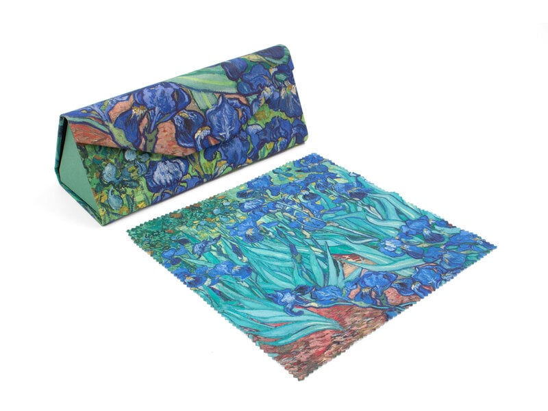 Foldable spectacle case+ lens cloth , Vincent van Gogh, Irisses