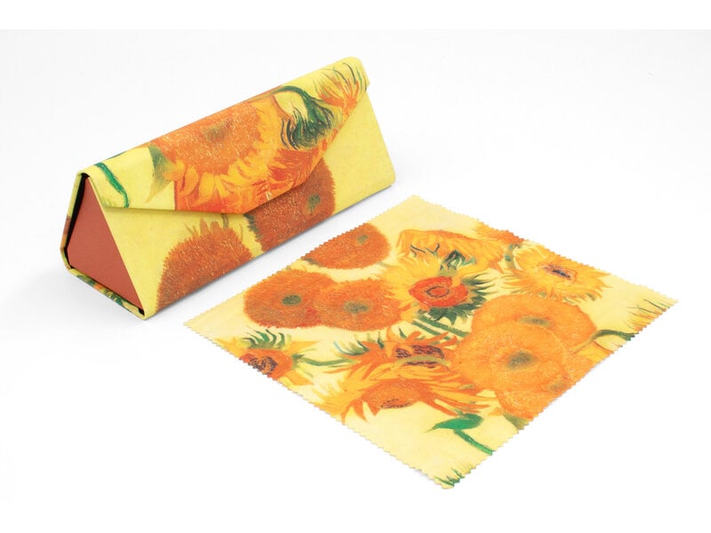 Estuche plegable para gafas  + chiffon à lunettes,Vincent van Gogh,  Girasoles