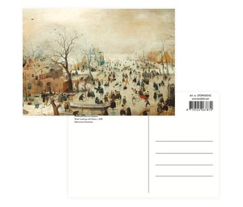 Postcard, 10 x 15 cm,  Avercamp, Winterlandscape