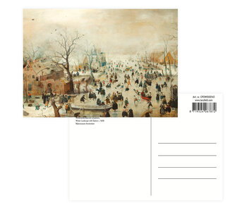 Postkarte, 10 x 15 cm, Avercamp, Winterlandschaft