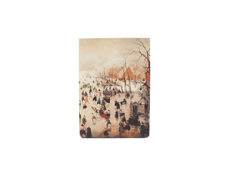 Blank blocnote A6, Avercamp, Winterlandscape