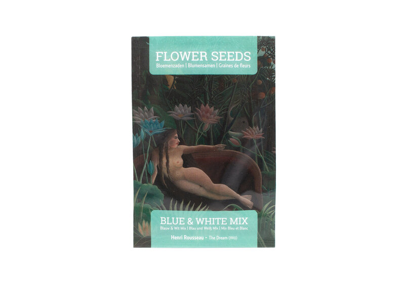 Seed Bag  Postcard, with flower seed mix ; The Dream, Henri Rousseau