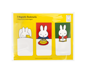 Set de 3, marcador magnético, Miffy en casa