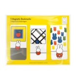 Lot de 3, marque-page magnétique, Miffy au musée