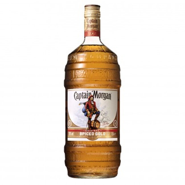 Captain Morgan Spiced Gold barrel bottle 1.5L