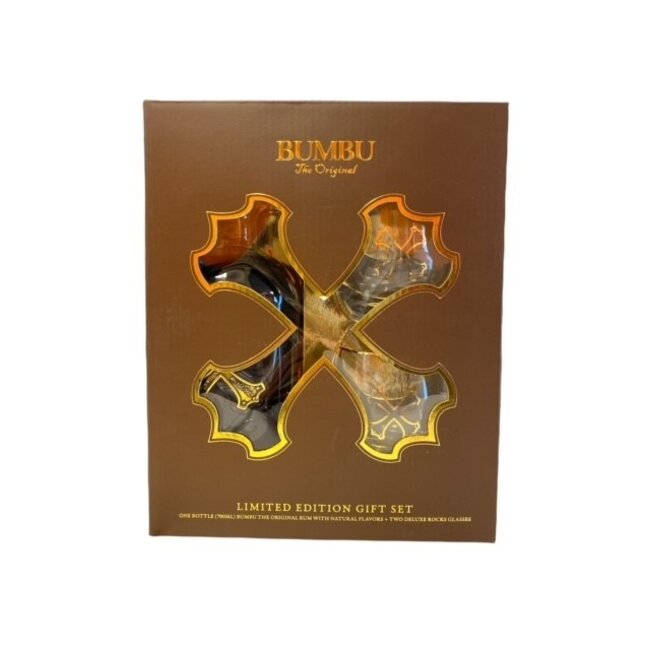 Bumbu Rum giftset met 2 glazen