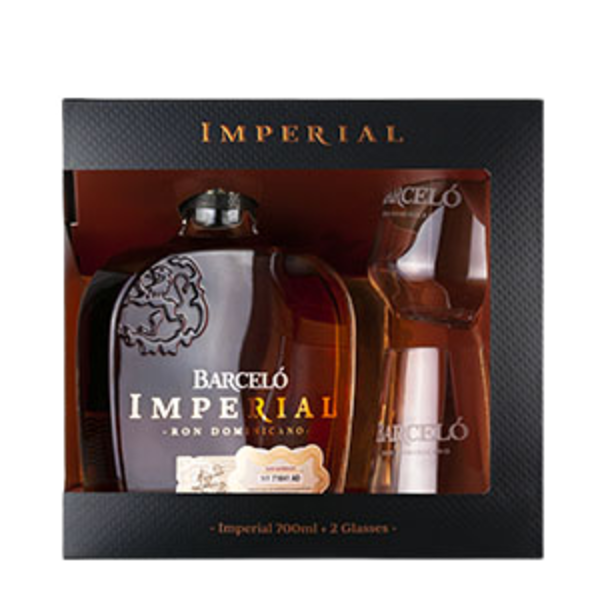 Barcelo Imperial giftpack met 2 glazen