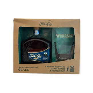 Flor de Cana 12 Year Giftset met glas