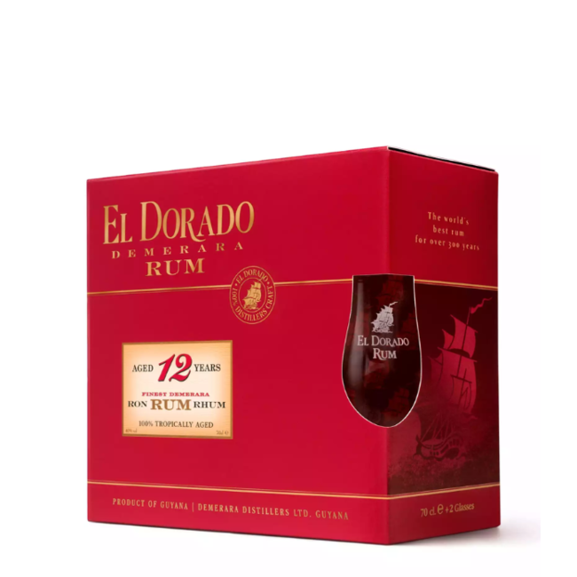 El Dorado El Dorado 12 Year giftbox + glas