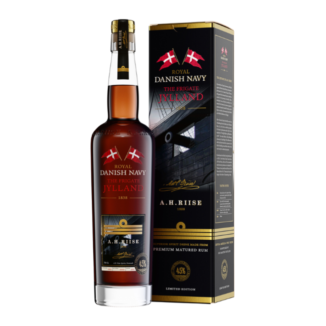 A.H. Riise Royal Danish Navy the Frigate Jylland 70cl In Giftbox