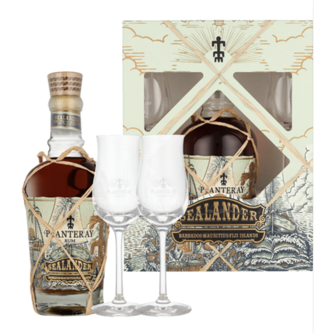 Planteray Rum Sealander Giftpack met 2 glazen