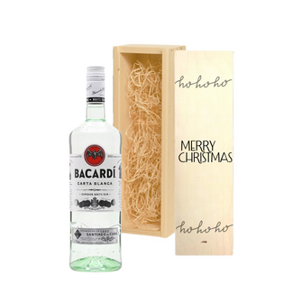 Kerstcadeau - Gepersonaliseerde kist met Bacardi