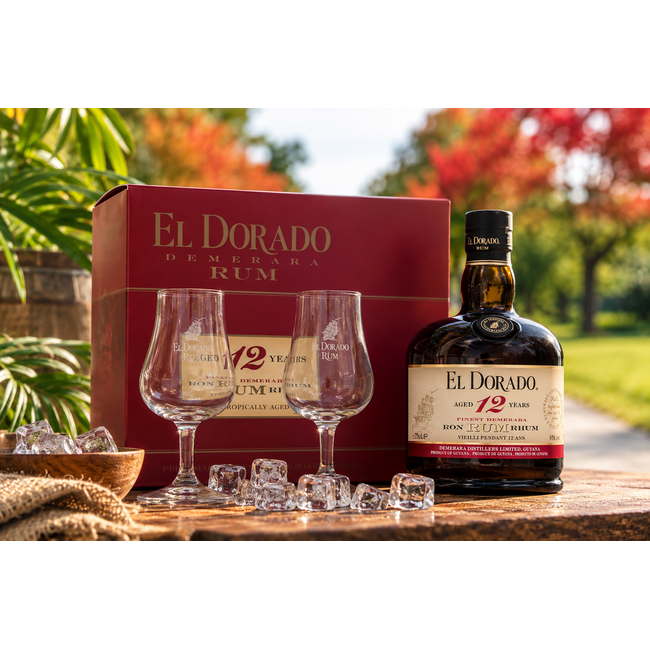El Dorado El Dorado 12 Year giftbox + glas