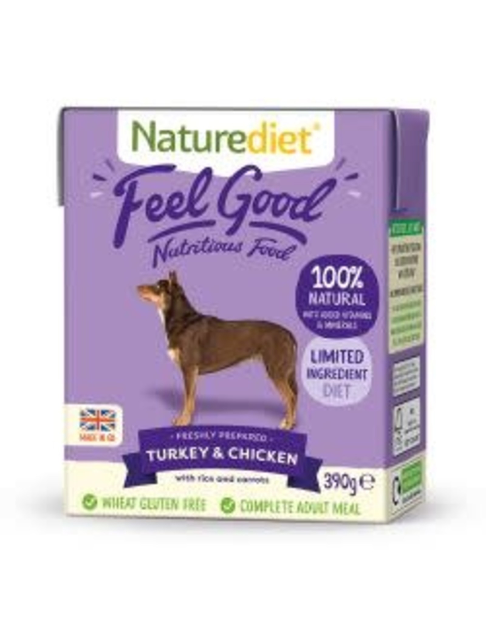 Nature Diet Nature Diet Feel Good Turkey, Chicken And Rice 390g