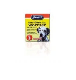 Johnsons Veterinary Products Johnsons One Dose Wormer Size 3