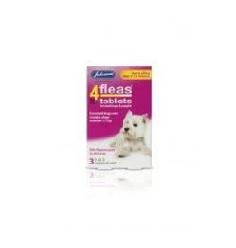 Johnsons Veterinary Products Johnsons 4Fleas Small Dog 3 Tablets