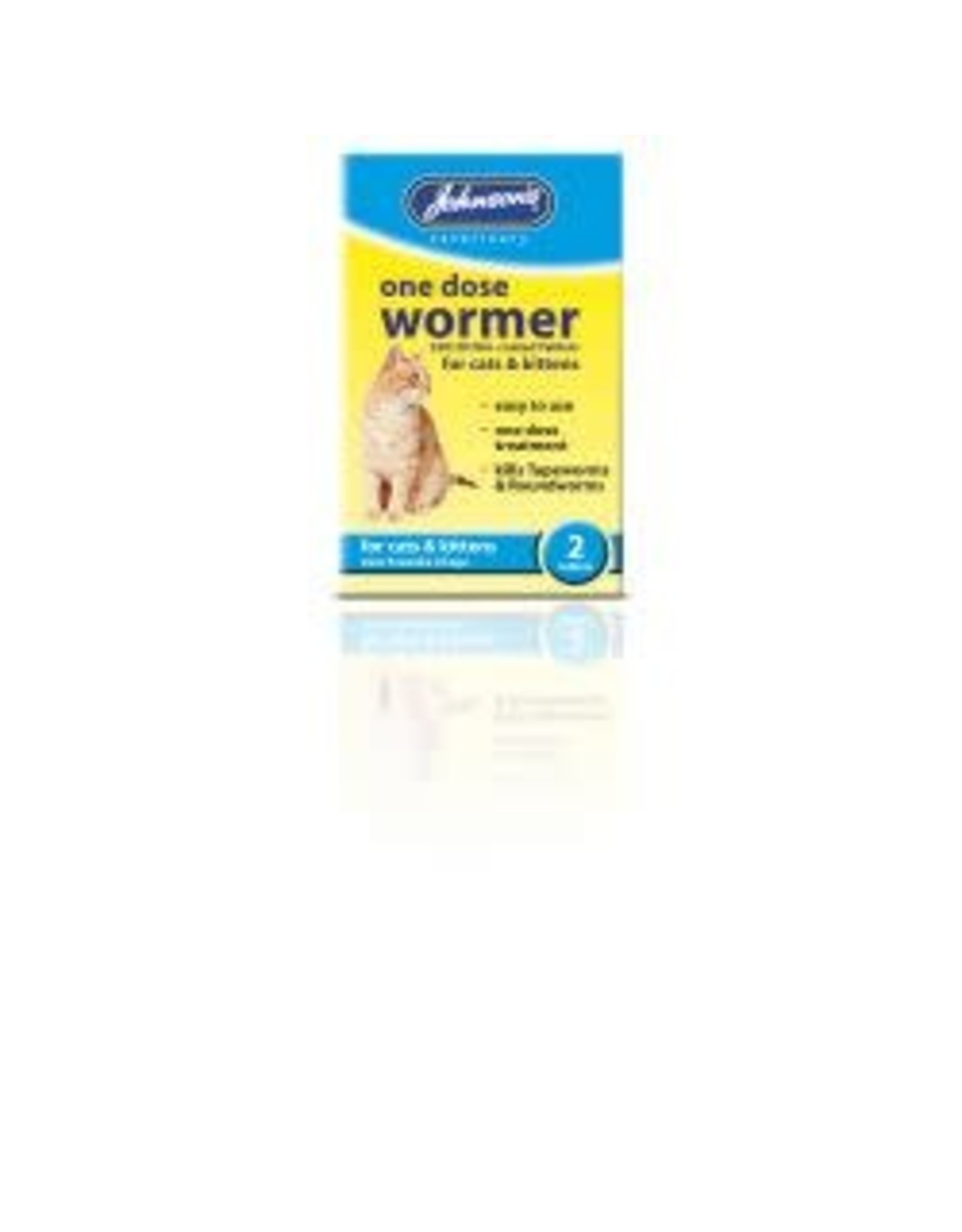 Johnsons Veterinary Products Johnsons Cat One Dose Wormer 2 Tablets