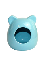 Happy Pet Small Animal Ceramic House Blue