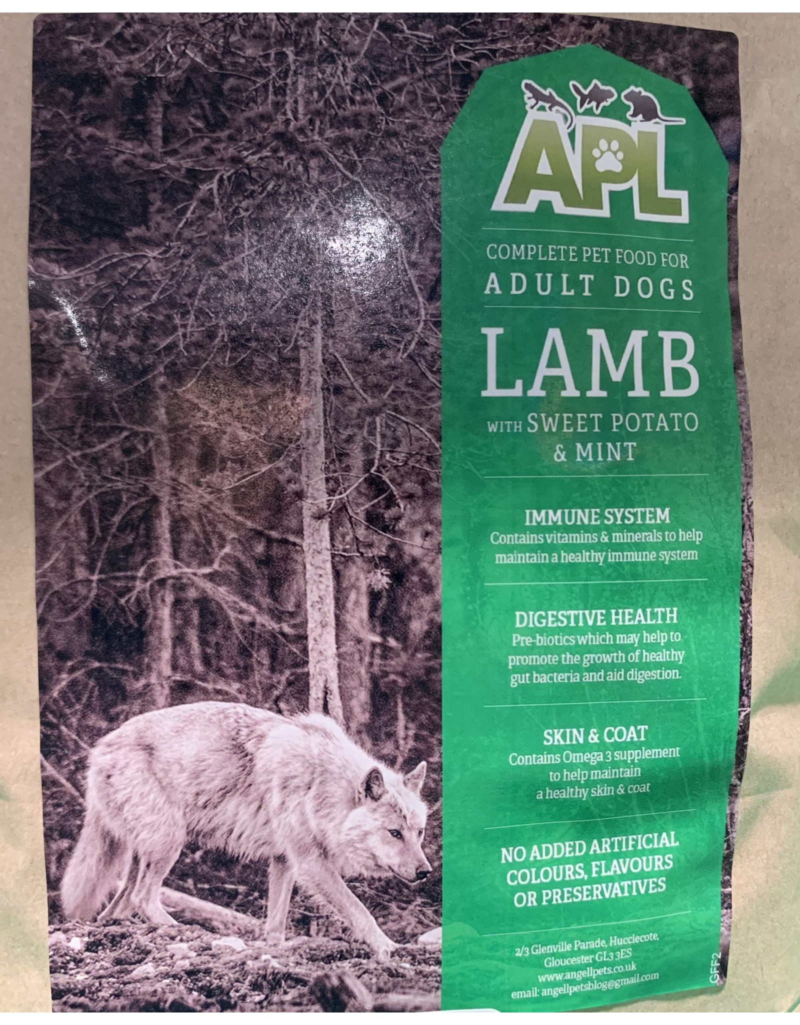 APL APL Grain Free Adult Lamb With Sweet Potato And Mint