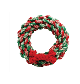 Happy Pet Christmas Rope Wreath Toy
