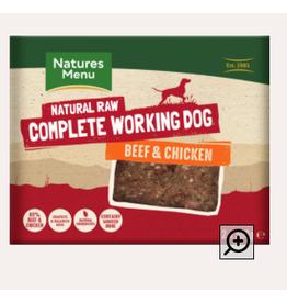Natures Menu NM Complete Raw Working Dog Beef & Chicken 2 x 500g
