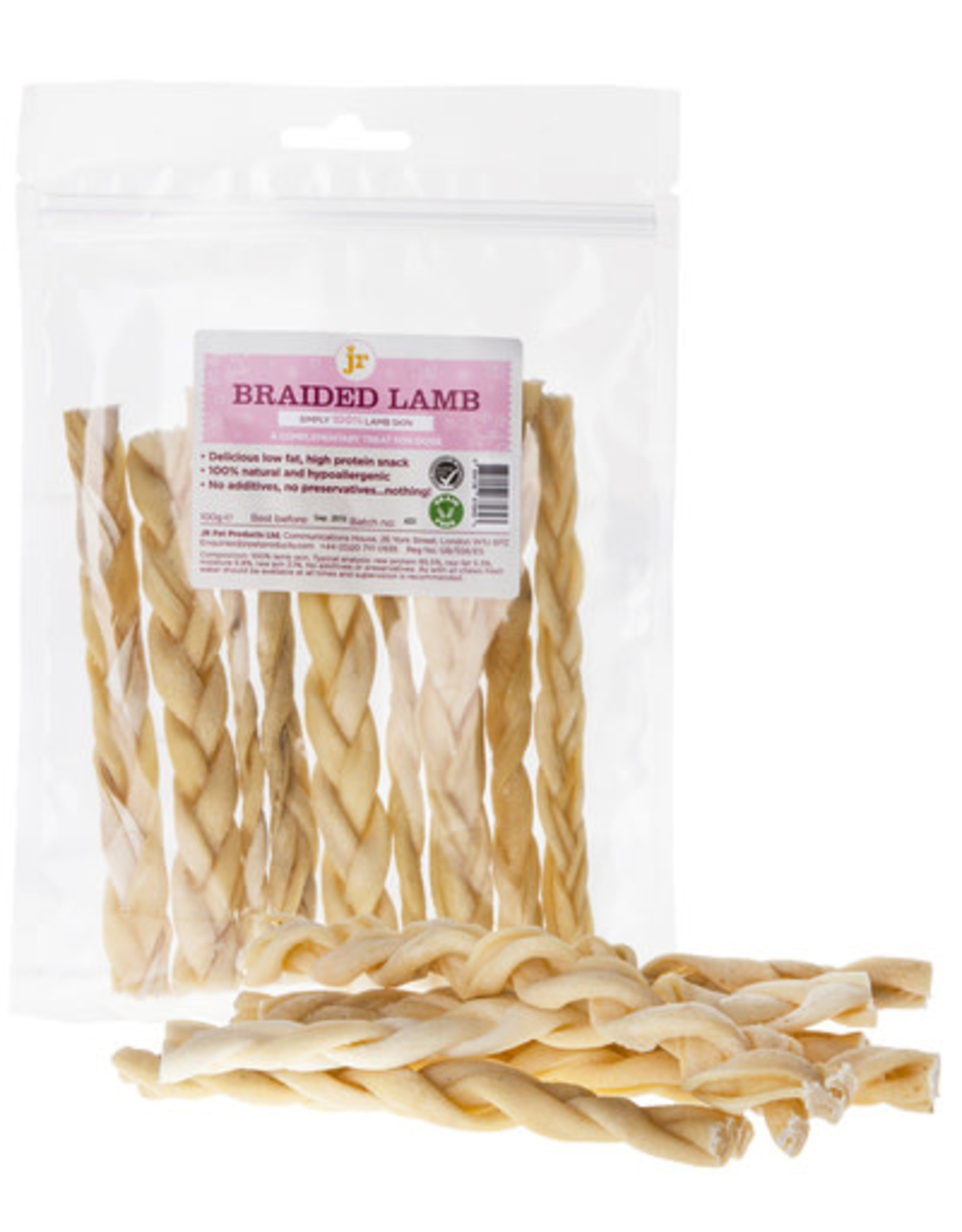 JR Pet Products JR Braided Lamb 100g