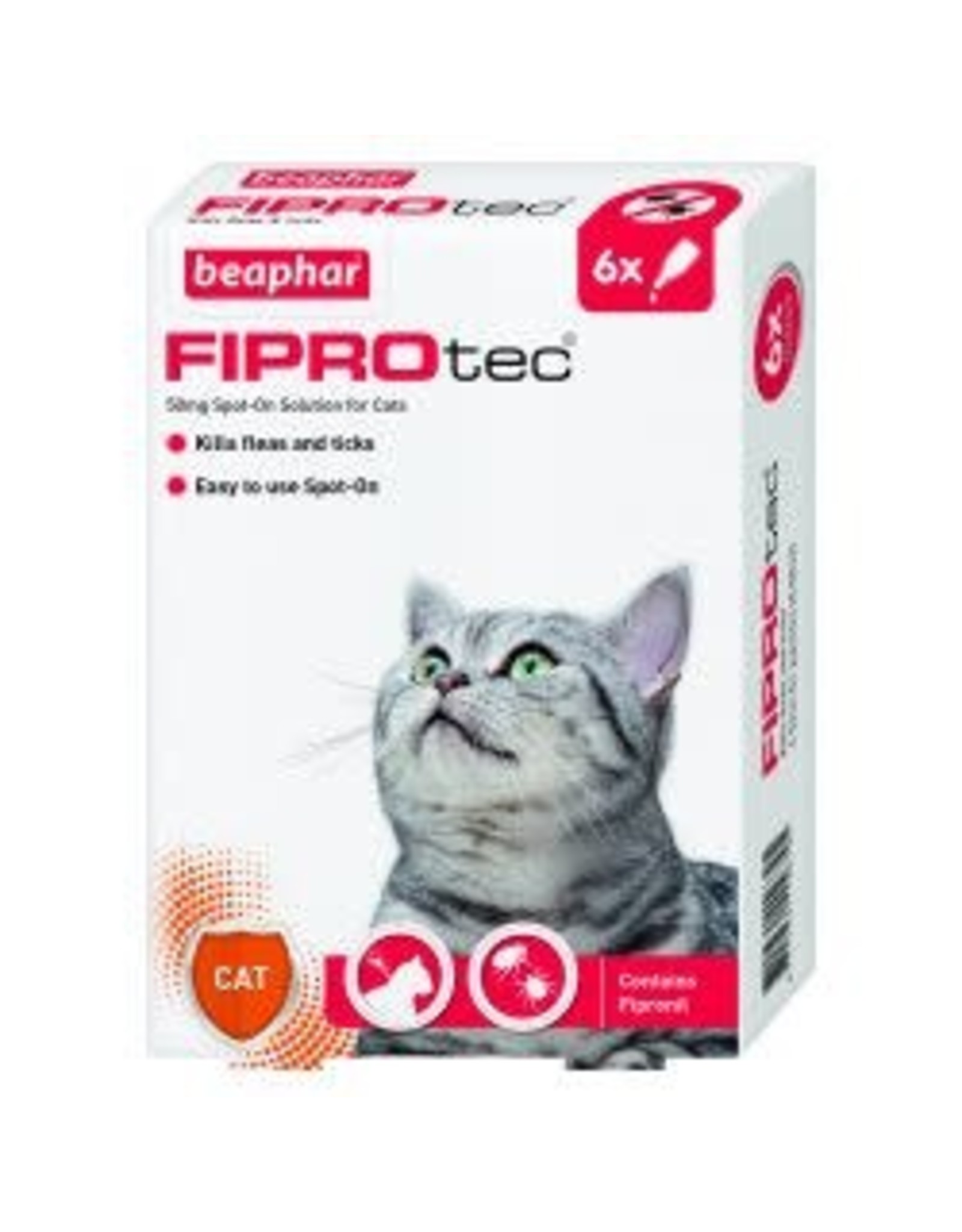 Beaphar FIPROtec Spot On Cat 6 Pipette