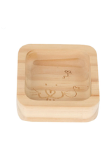 Sky Pet Products Square Wooden Bowl