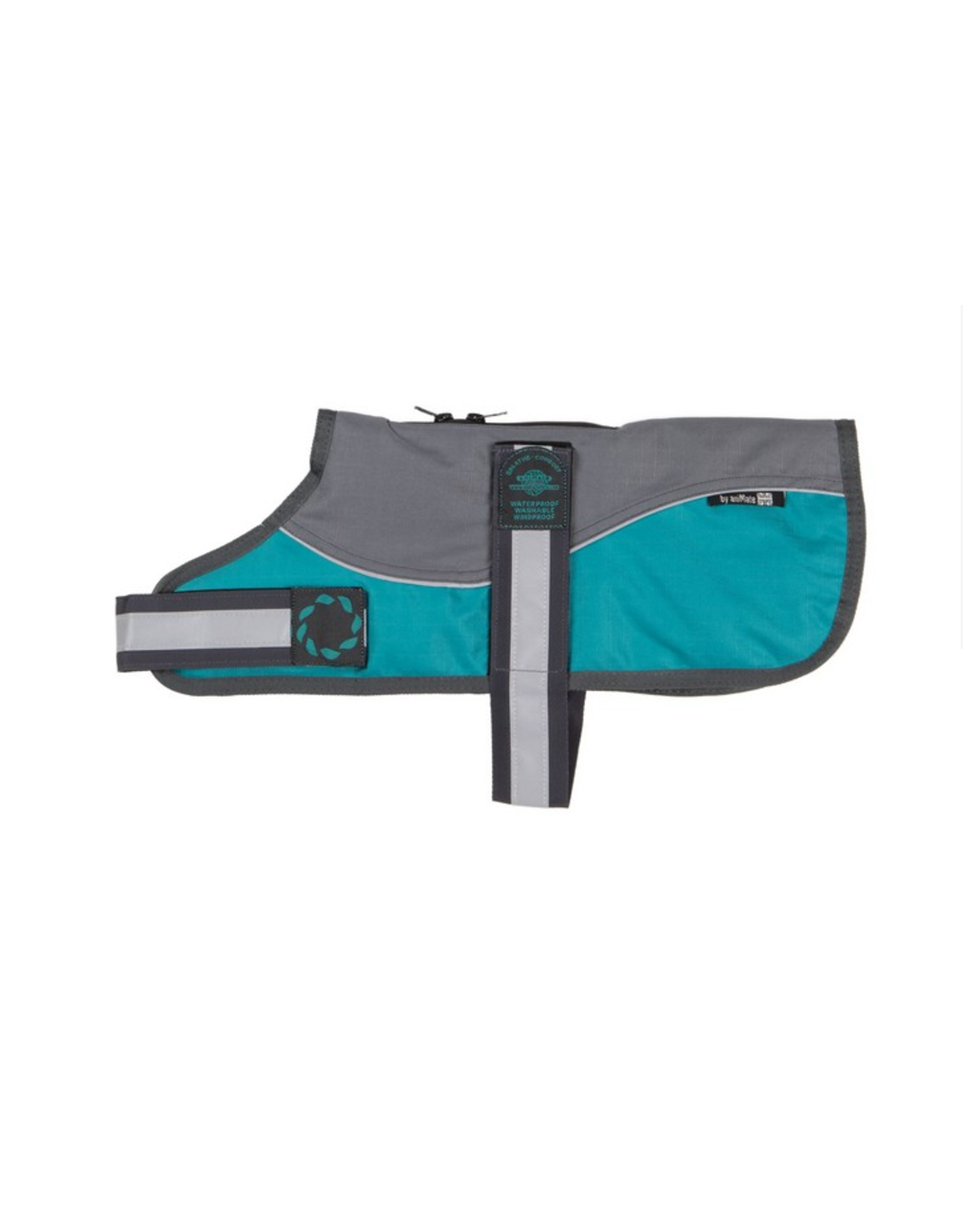 Outhwaite Outhwaite Refelctive Grey/Teal Padded Harness Coat