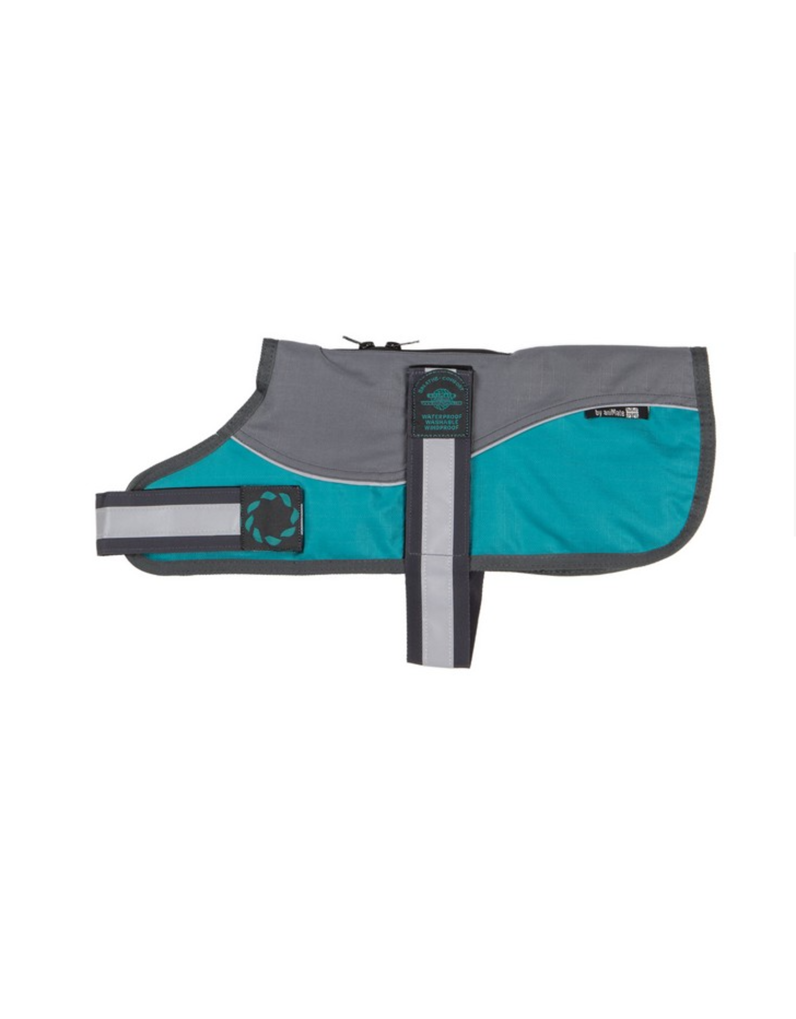 Outhwaite Outhwaite Reflective Grey/Teal Padded Harness Coat