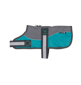 Outhwaite Outhwaite Reflective Grey/Teal Padded Harness Coat